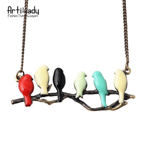 Bird on Branch necklace fashion pendant women